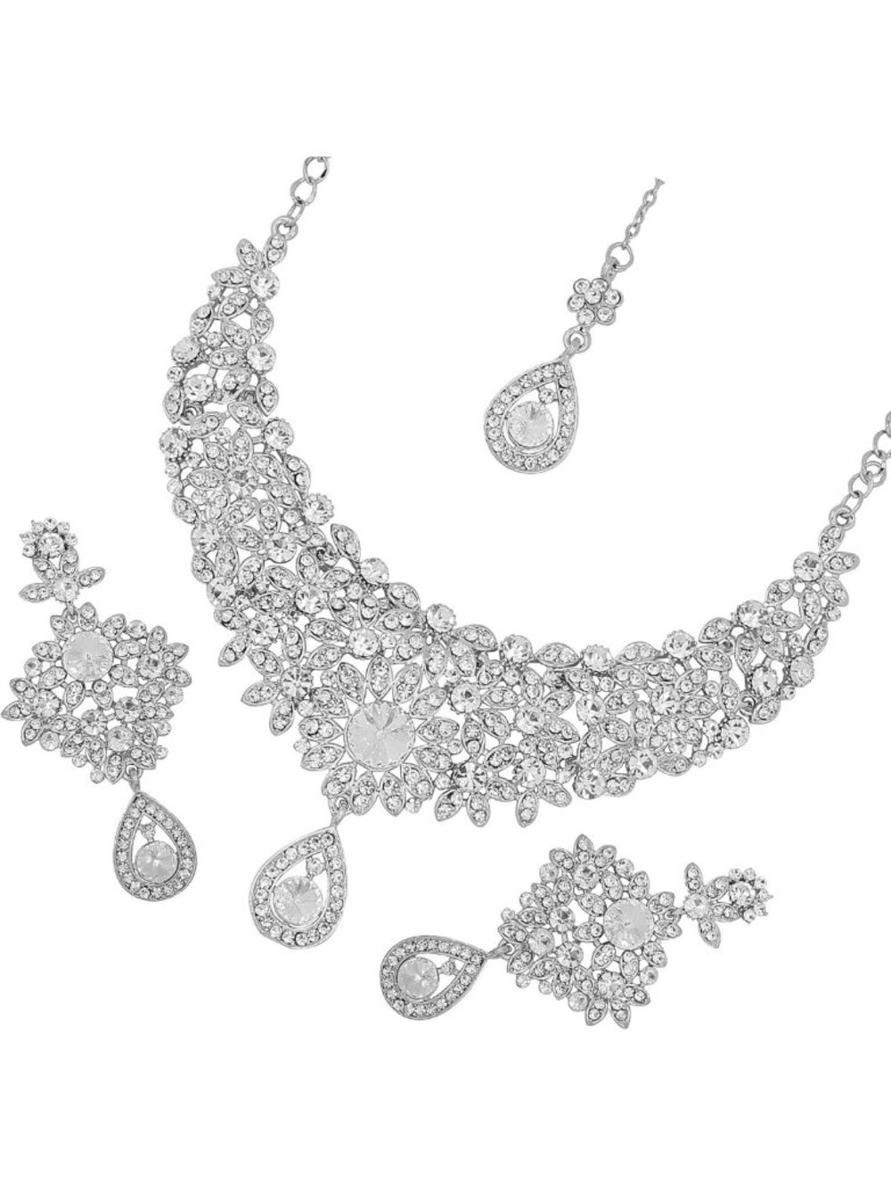 Stunning Indian Jewelry Set for Women - Bollywood Necklace & Earring, Antique